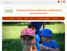 Tablet Screenshot of coordination-crh.be